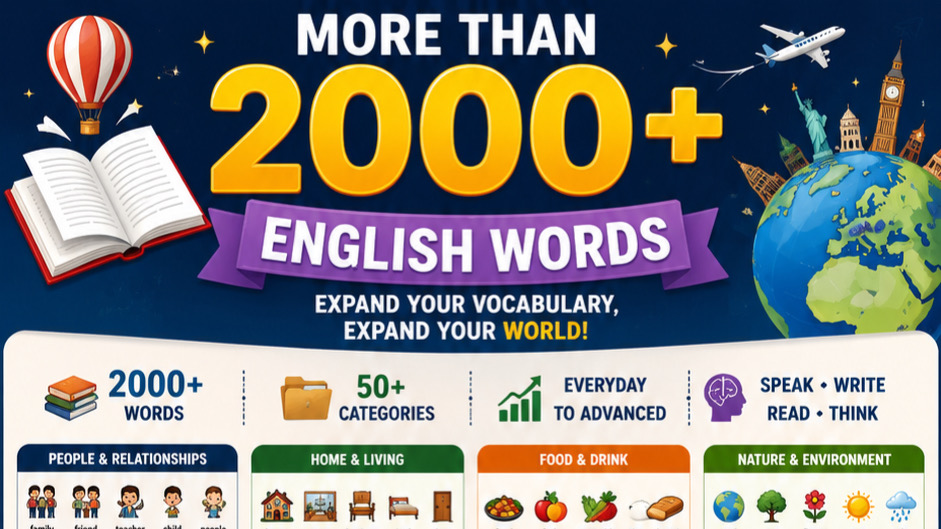 More than 2000 English words